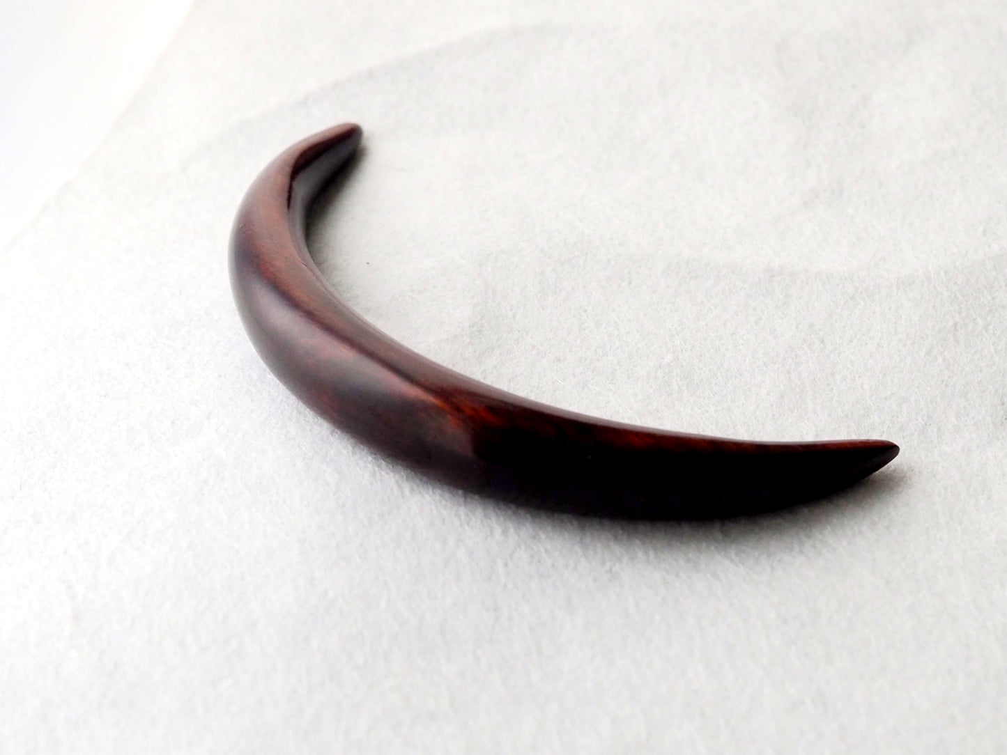 Lunar Hair Pin, Chinese Moon Wooden Hair Stick, Hanfu Hairpin, hair pin, thin hair pin, small, moon, handcarved hair pin