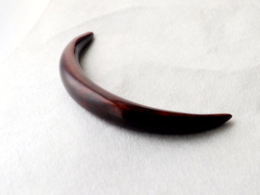 Lunar Hair Pin, Chinese Moon Wooden Hair Stick, Hanfu Hairpin, hair pin, thin hair pin, small, moon, handcarved hair pin